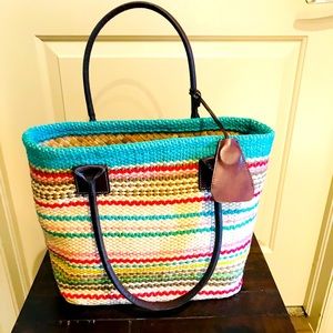 Women’s wicker tote bag